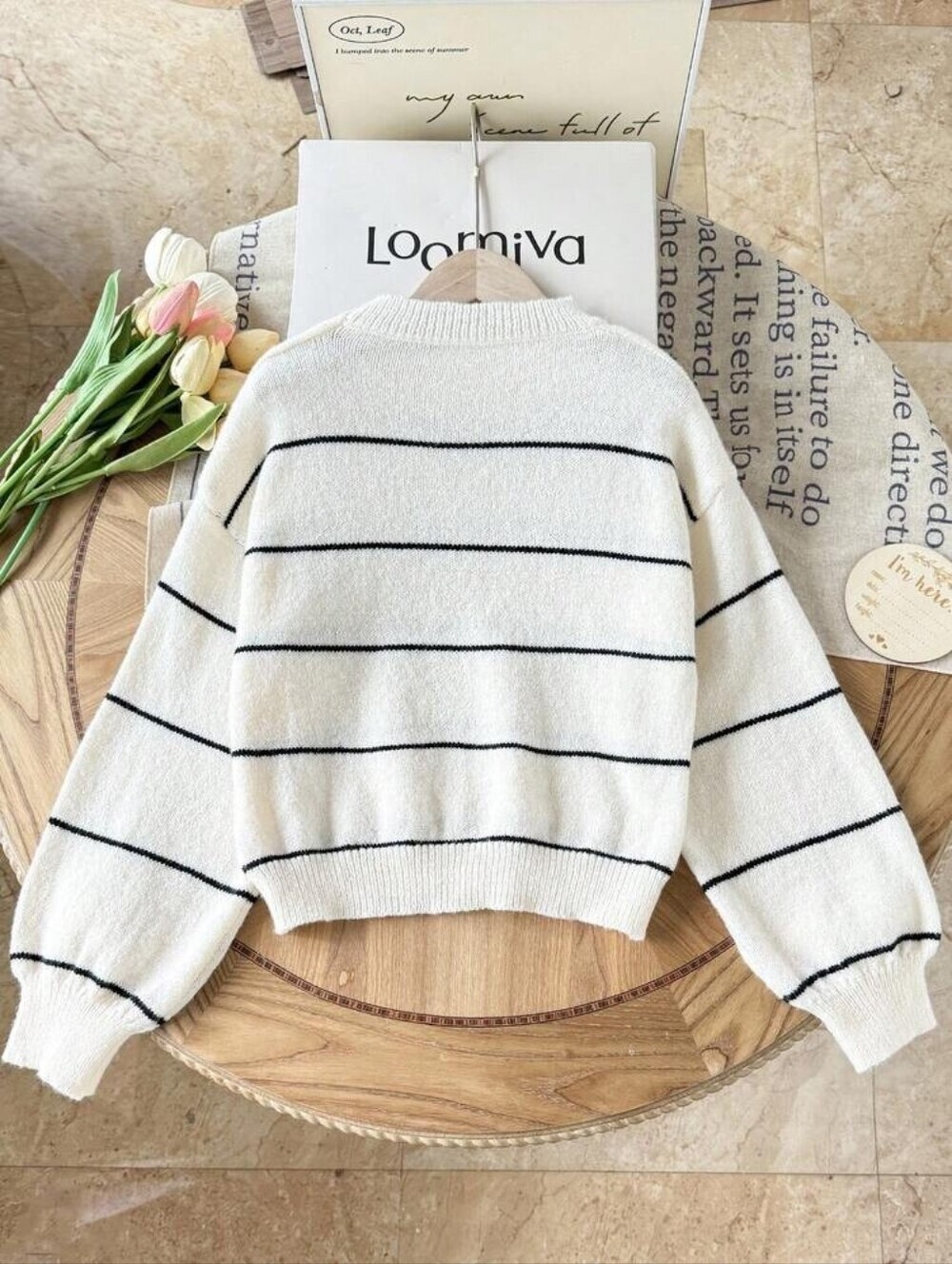 Shein Striped Long Sleeve Sweater – Size Large